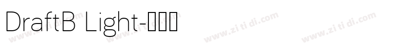 DraftB Light字体转换